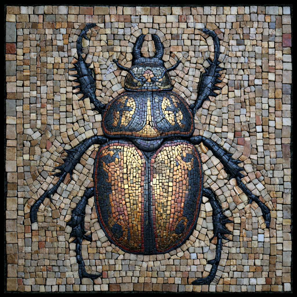 cabstand nut pyran keratonosus in the style of mosaic