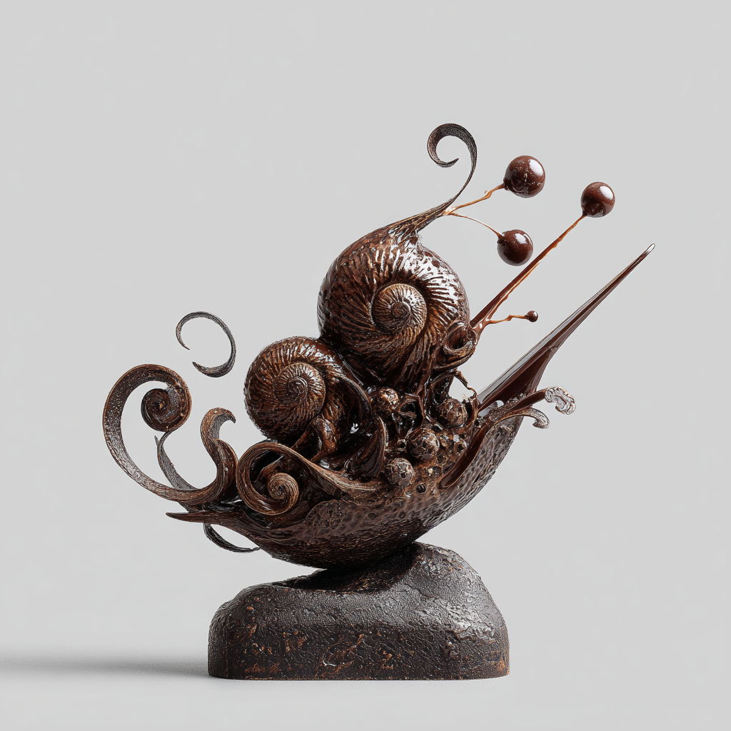 conchetumadre chocolitoris ancistrocladus bastant in the style of metalwork