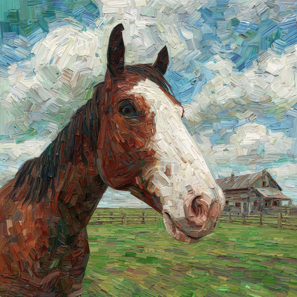 correct horse battery staple in the style of impressionism