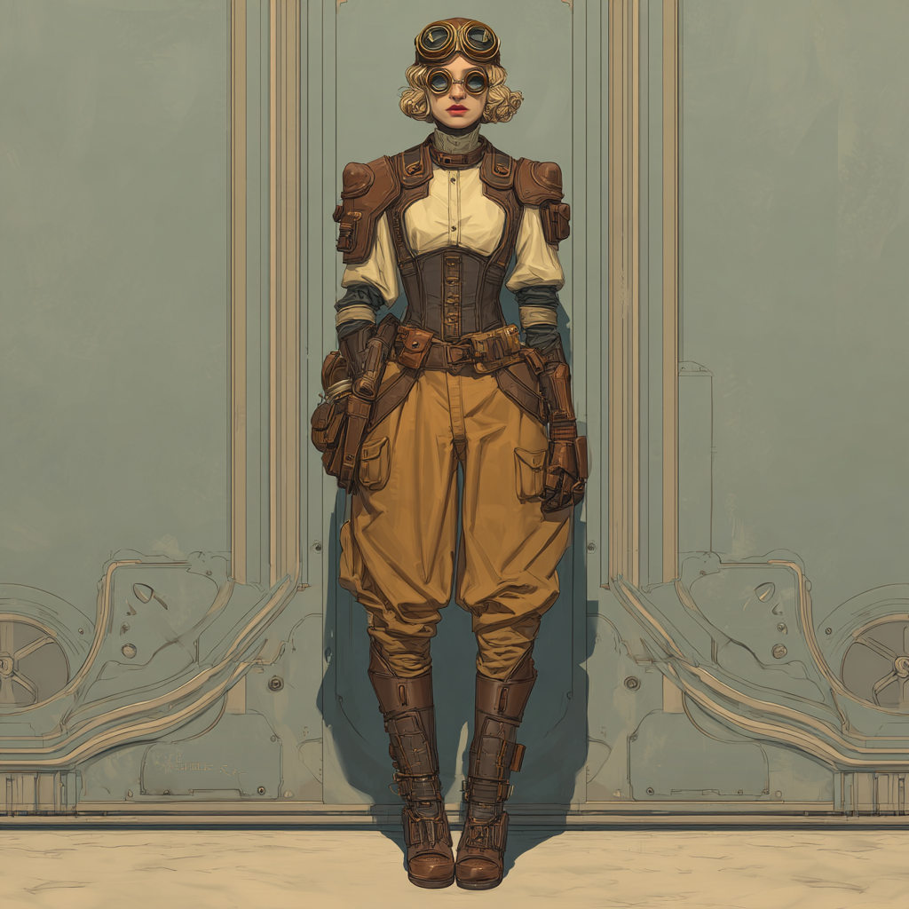 mallein titterel iceless unprobity in the style of dieselpunk