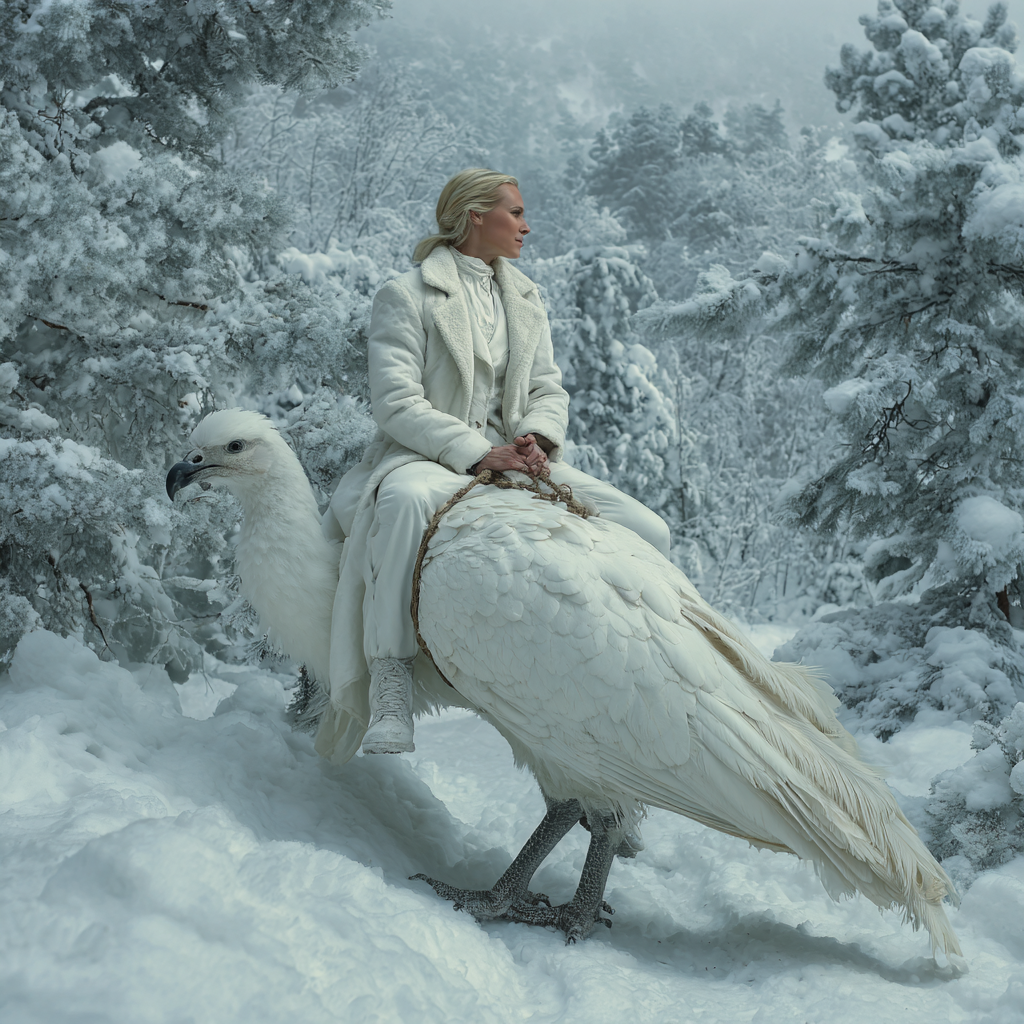 parankaphobia krokvik ornithoscelidaphobia in the style of white christmas