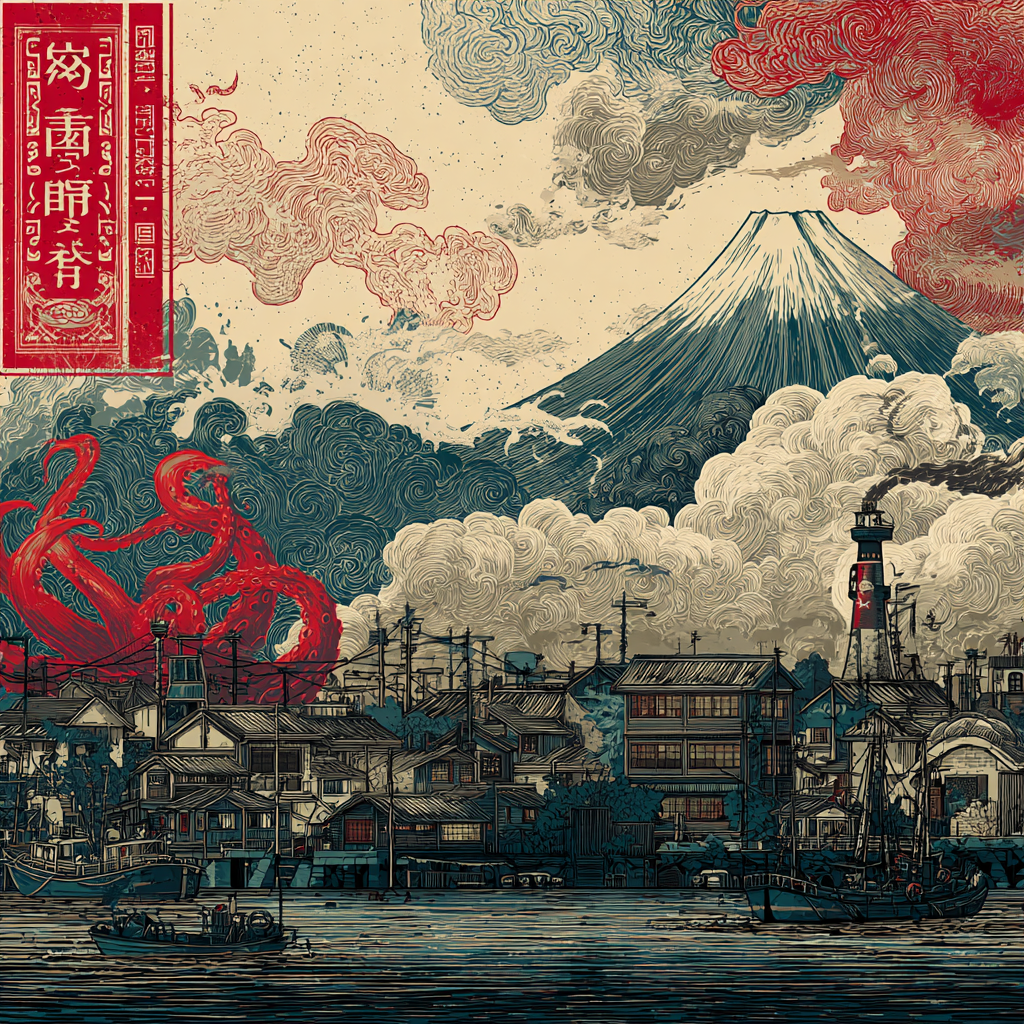 sorti equinor intramarginal subcivilization in the style of ukiyo-e