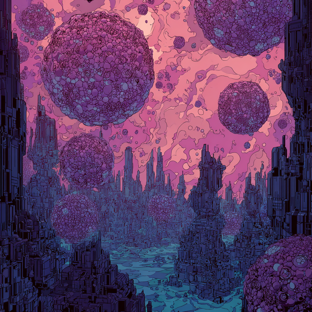 subaerate voidableness comolecule echinate in the style of y2k